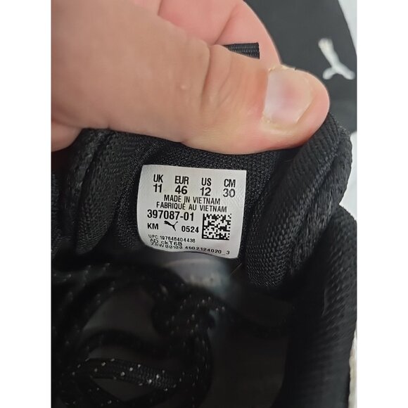 PUMA Men's ZIp C 397087-01 Athletic Running Shoe Black White Size 12M - Picture 7 of 8